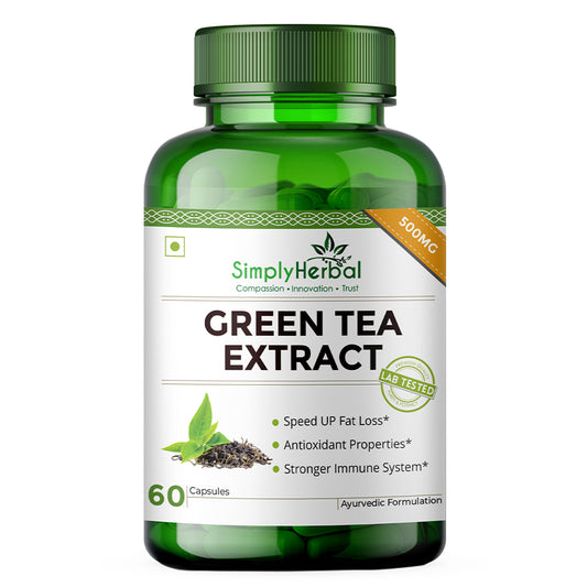 Simply Herbal Green Tea Extract Capsules 500mg - 60 Capsules