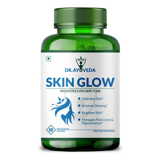 Dr. Ayurveda Skin Glow Capsules | Even Skin Tone & Radiance - 60 Capsules