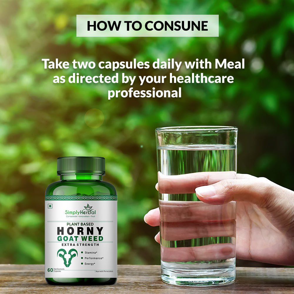 Simply Herbal Horny Goat Weed with Maca Root Extract 800Mg-90 Capsules