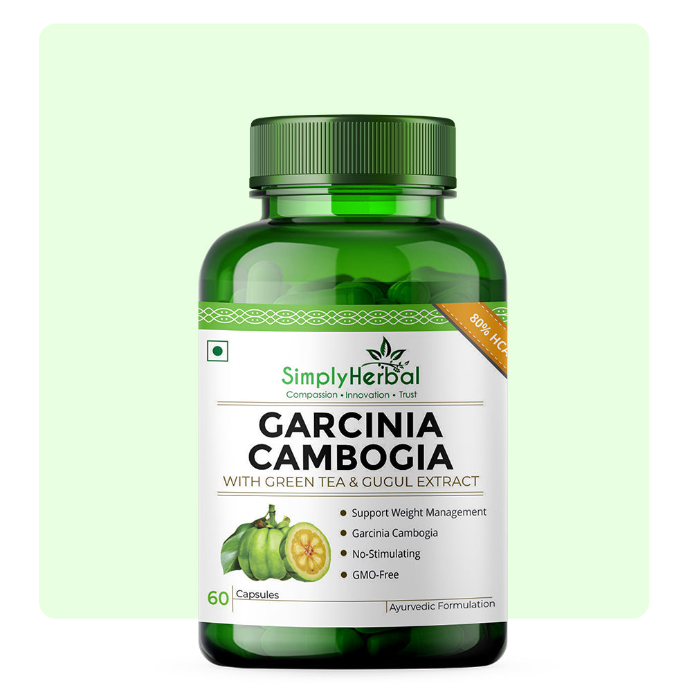 Simply Herbal Garcinia Cambogia With Green Coffee, Green Tea & Guggul Extract 800mg -60 Capsules