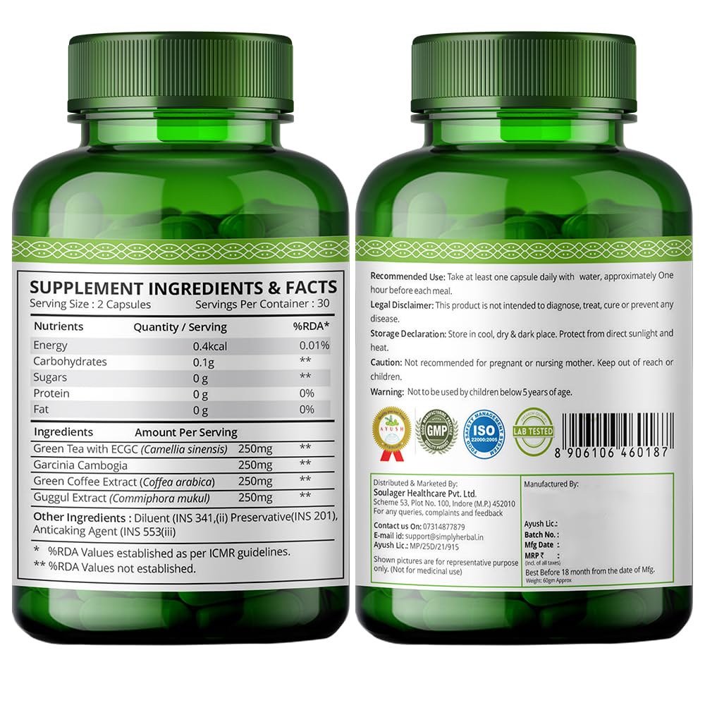 Simply Herbal Advanced Keto USA Formulated 1000mg - 60 Capsules