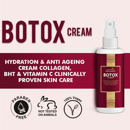 Simply Herbal Organics Botox Cream 100 Gm| Face Repairing & Brightening for All Skin Types