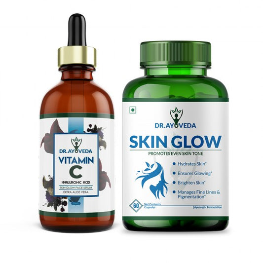 Dr. Ayuveda Vitamin C Capsules & Serum For Radiant Skin