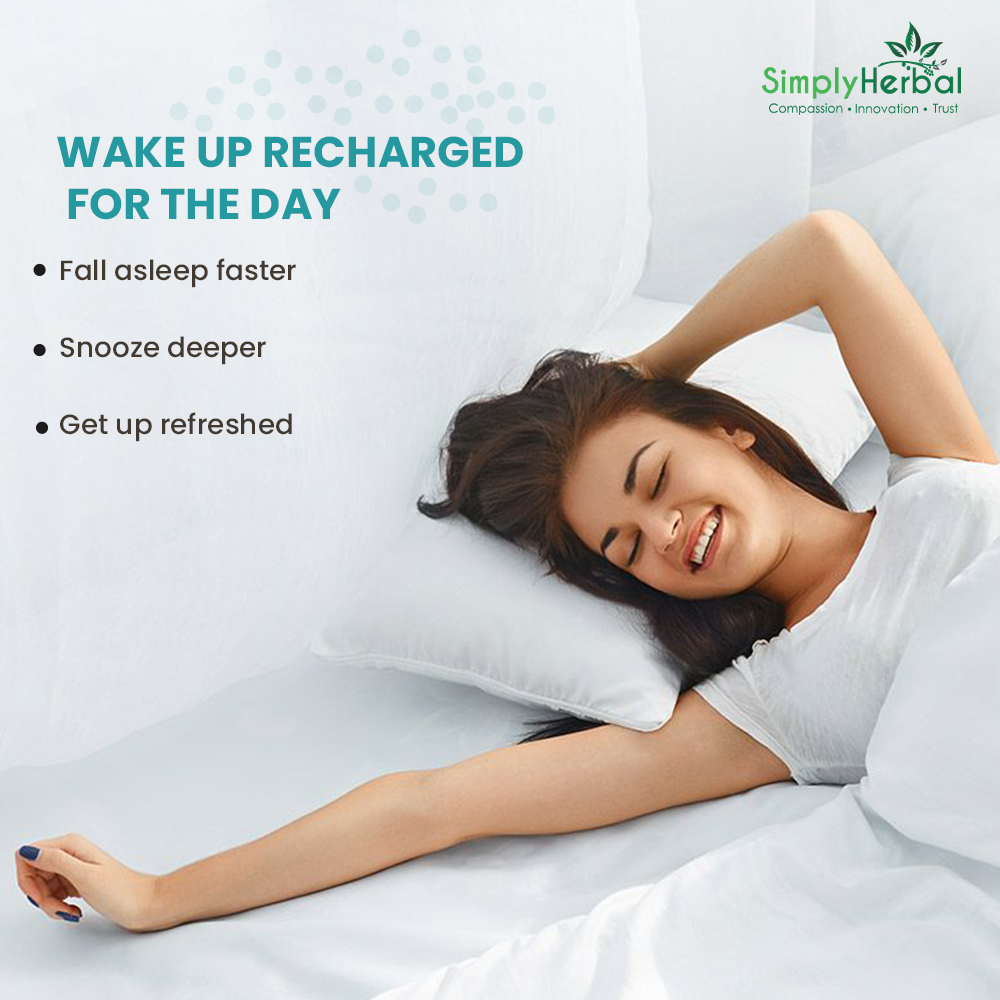 Simply Herbal Melatonin 10mg Sleeping Aid Healthy Sleep Cycle-90 Tablets