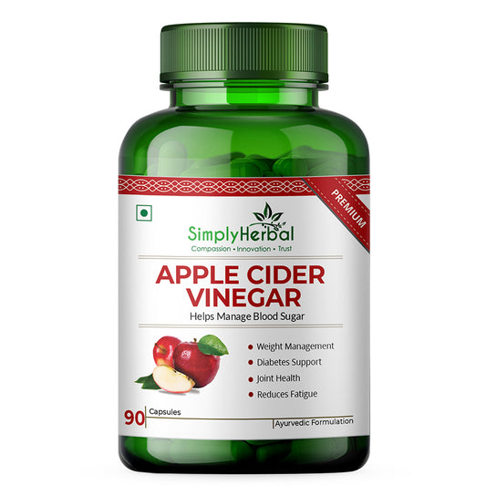 Simply Herbal Apple Cider Vinegar 500mg -90 Capsules