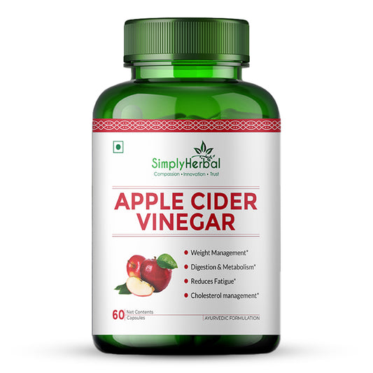 Simply Herbal Apple Cider Vinegar 500mg -60 Capsules