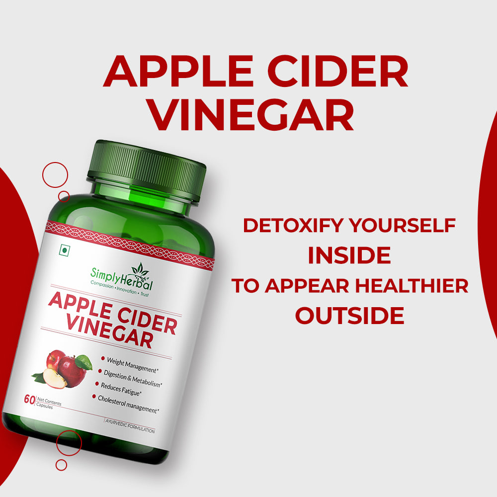 Simply Herbal Apple Cider Vinegar 500mg -60 Capsules