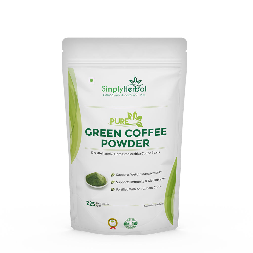 Pure Green Coffee Beans Powder - 225 Gm