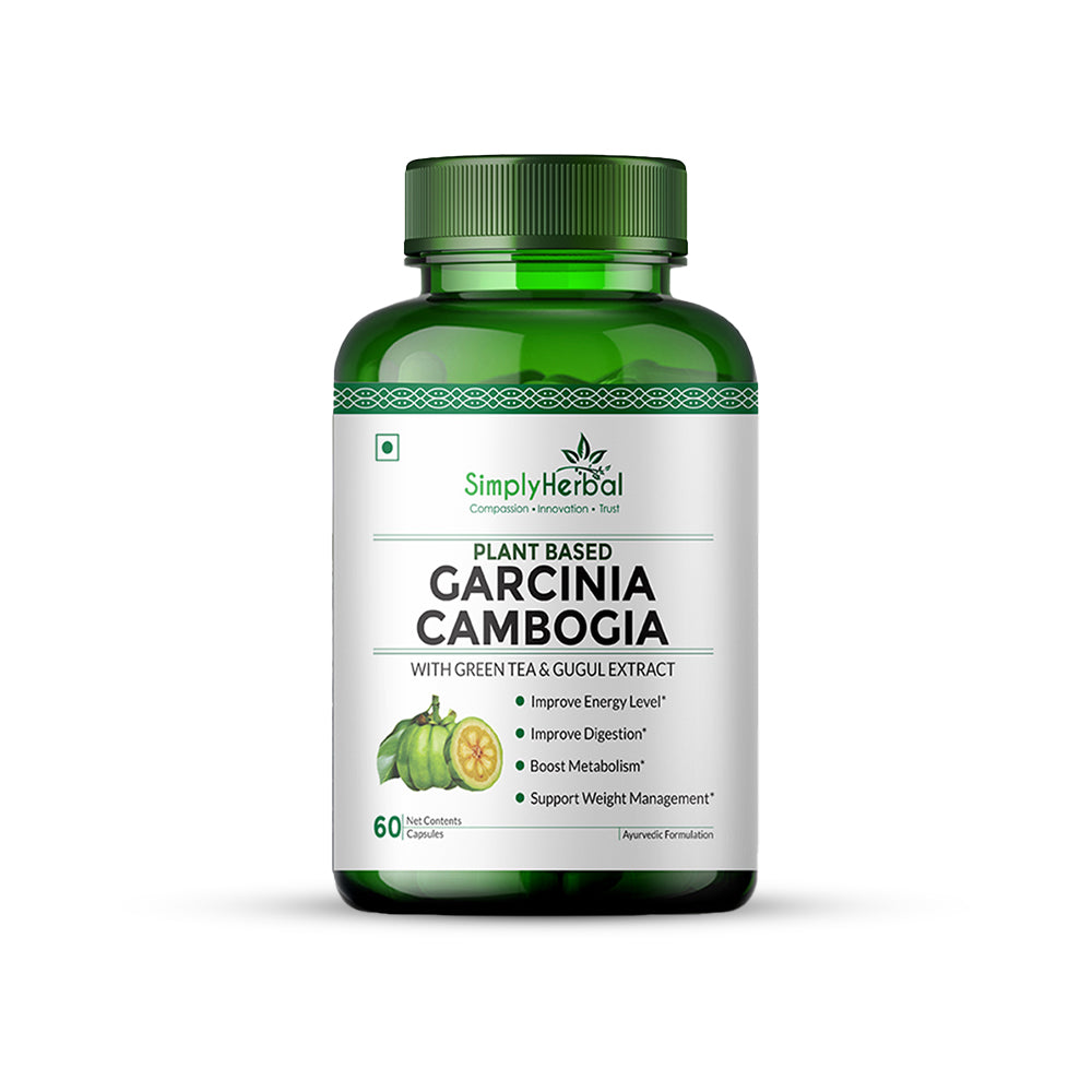 Simply Herbal Garcinia Cambogia With Green Coffee, Green Tea & Guggul Extract 800mg -60 Capsules