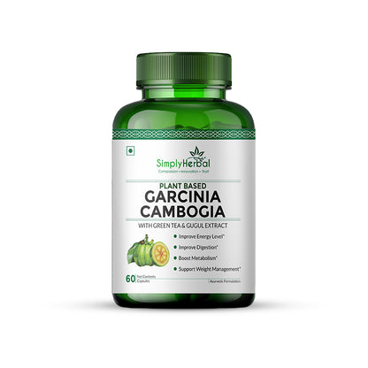 Simply Herbal Garcinia Cambogia With Green Coffee, Green Tea & Guggul Extract 800mg -60 Capsules