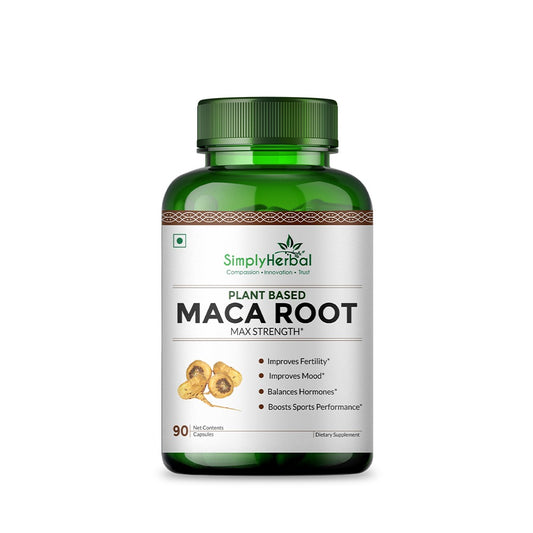 Simply Herbal Maca Root Extract 800 Mg Veg Capsules - 90 Count