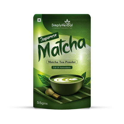 Simply Herbal Japanese Matcha Green Tea Powder - 55Gm