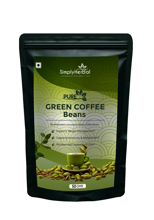 Pure Green Coffee Beans - 50 Gm