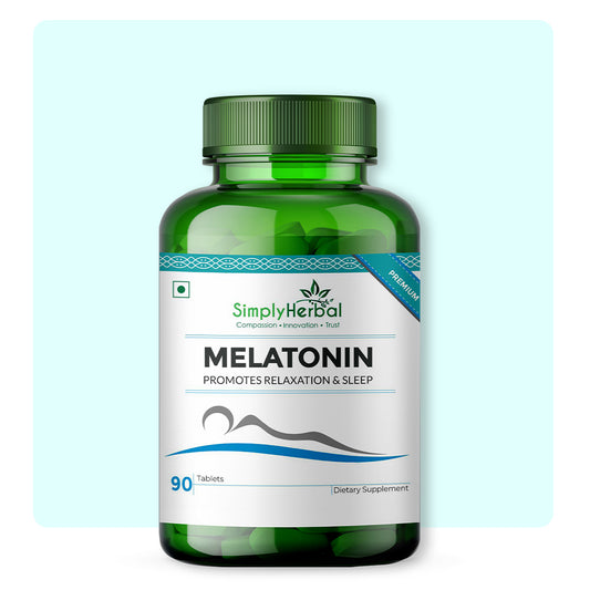 Simply Herbal Melatonin 10mg Sleeping Aid Healthy Sleep Cycle-90 Tablets