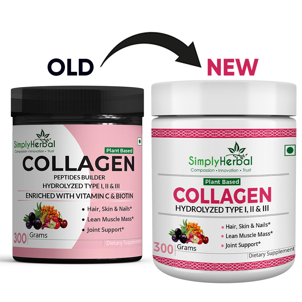 Simply Herbal PlantBased Collagen Powder Peptide Builder With Vitamin