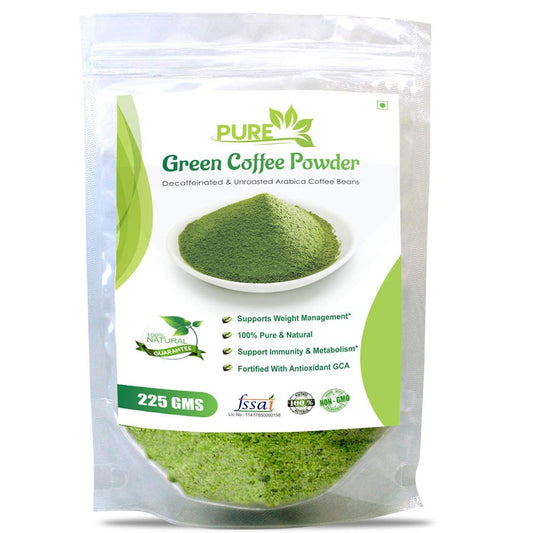 Pure Green Coffee Beans Powder - 225 Gm