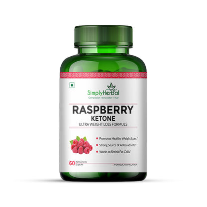 Simply Herbal Raspberry Ketone with Green Tea & Garcinia Cambogia 800Mg - 60 Capsules