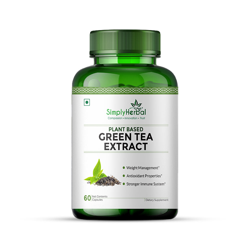 Simply Herbal Green Tea Extract Capsules 500mg - 60 Capsules