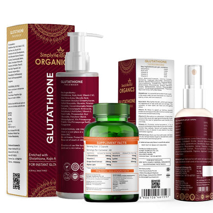 SimplyHerbal Glutathione Skin Lightening/Brightening Combo Pack ( Crea SimplyHerbal Glutathione Skin Lightening/Brightening Combo Pack ( Crea