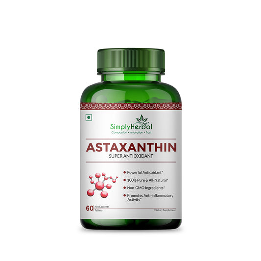 Simply Herbal Astaxanthin Supplement Tablets - 60 Tablets