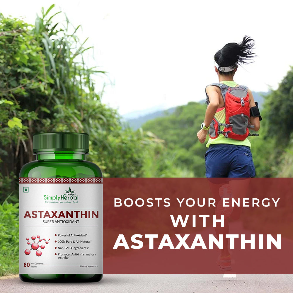 Simply Herbal Astaxanthin Supplement Tablets - 60 Tablets