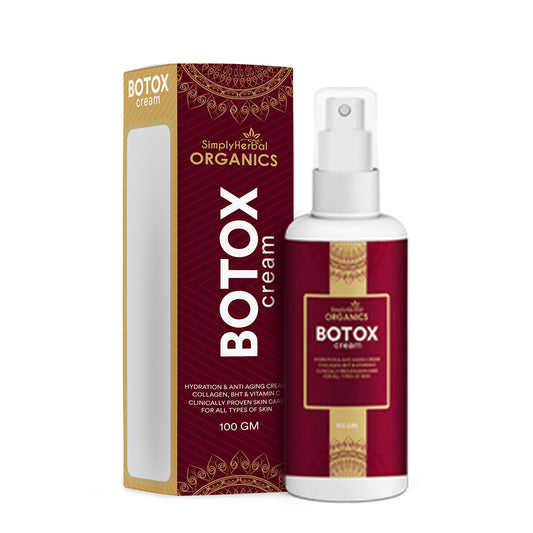 Simply Herbal Organics Botox Cream 100 Gm| Face Repairing & Brightening for All Skin Types