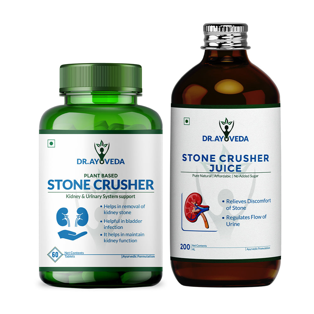 Dr. Ayuveda Stone Crusher Capsules and stone crusher juice