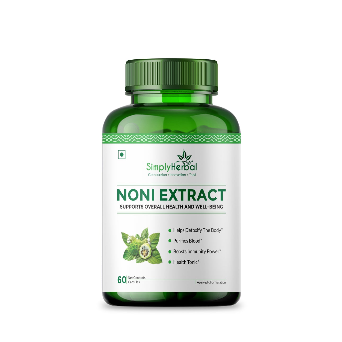 Simply Herbal Noni Extract 500mg - 60 Capsules