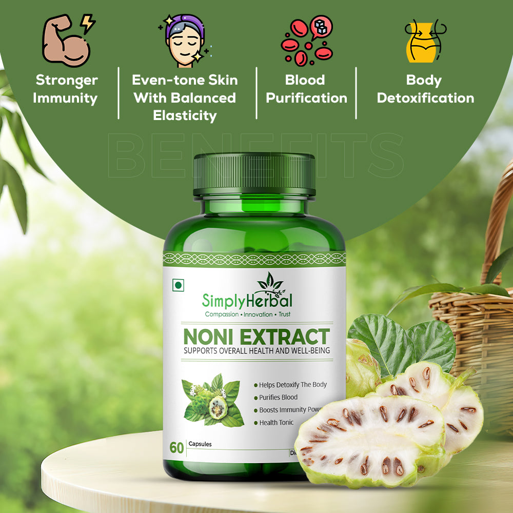 Simply Herbal Noni Extract 500mg - 60 Capsules